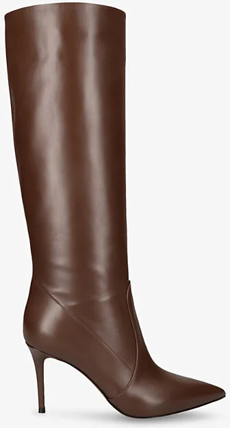 Womens Brown Hansen Vitello Glove 45 Leather High-Leg Boots Eur 36 / 3 Uk Women