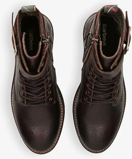 Womens Brown Heidi Lace-Up Leather Ankle Boots Eur 38/5 Uk Women - Image 2