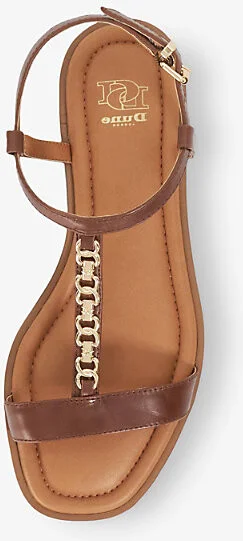Womens Brown Leather Lollipops Chain-Detail Leather Sandals Eur 41 / 8 Uk Women - Image 2