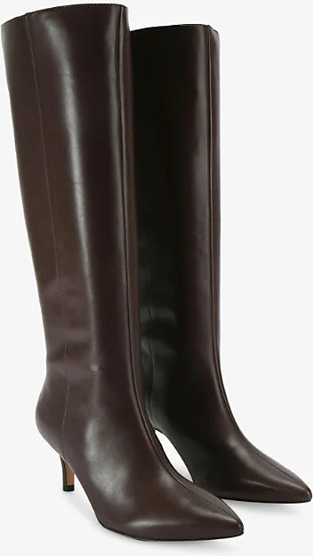Womens Brown Liscio Knee-High Leather Boots Eur 40 / 7 Uk Women - Image 2