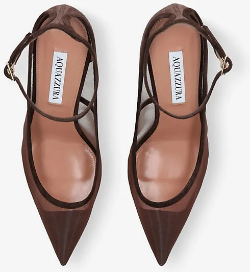 Womens Brown Love Affair 80 Mesh and Suede Courts Eur 39 / 6 Uk Women - Image 2