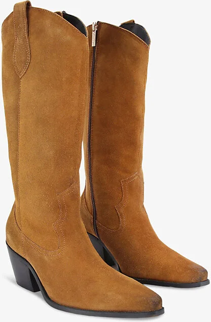 Womens Brown Maven High-Leg Western Suede Boots Eur 37 / 4 Uk Women - Image 2