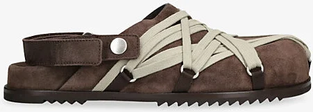 Womens Brown Megalace Granola Suede Mules Eur 36 / 3 Uk Women