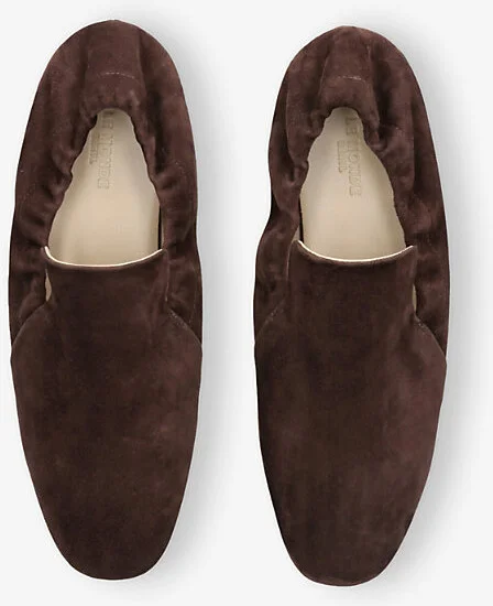 Womens Brown Moccassino Elasticated-Back Suede Pumps Eur 40.5 / 7.5 Uk Women - Image 2