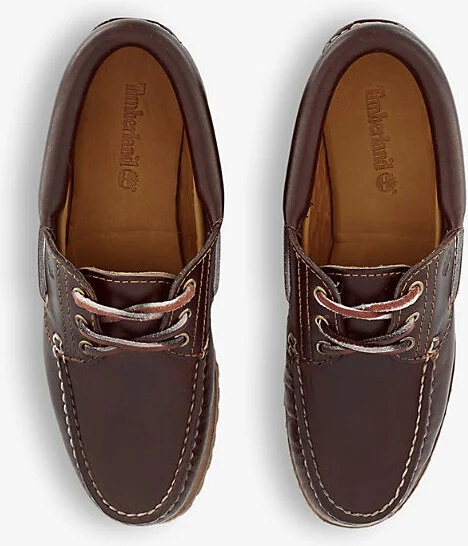 Womens Brown Noreen Three-Eye Leather Boat Shoes Eur 39 / 6 Uk Women - Image 2