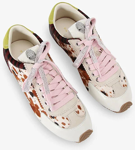 Womens Brown/Oth Islington Eagle Leather Low-Top Trainers Eur 39 / 6 Uk Women - Image 2