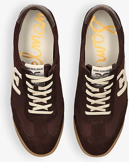 Womens Brown/Oth Ivey Branded Leather and Suede Low-Top Trainers Eur 36 / 3 Uk Women - Image 2