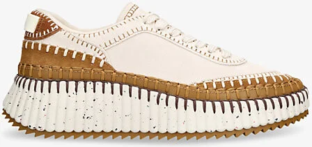 Womens Brown/Oth Nama Runner Low-Top Mesh and Woven Trainers Eur 38/5 Uk Women