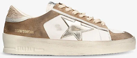 Womens Brown/Oth Stardan Leather Low-Top Trainers Eur 37 / 4 Uk Women