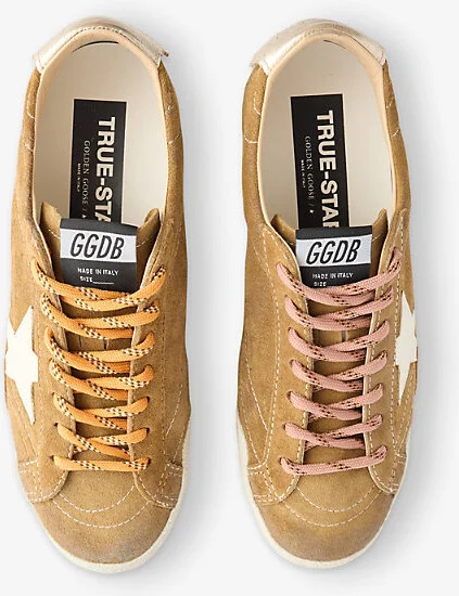 Womens Brown/Oth True-Star Suede Trainers Eur 37 / 4 Uk Women - Image 2