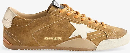 Womens Brown/Oth True-Star Suede Trainers Eur 37 / 4 Uk Women