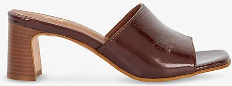Womens Brown Patent Jules Patent-Leather Heeled Sandals Eur 39 / 6 Uk Women