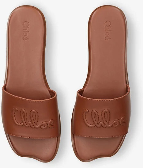 Womens Brown Soleil Leather Sandals Eur 38/5 Uk Women - Image 2