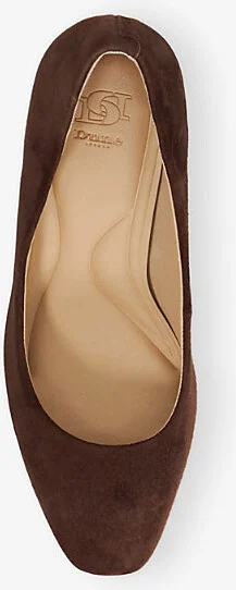 Womens Brown Suede Arriving Suede Heeled Courts Eur 40 / 7 Uk Women - Image 2
