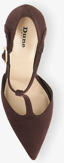 Womens Brown Suede Castered Suede Courts Eur 38/5 Uk Women - Image 2