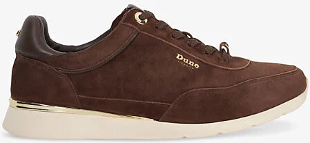 Womens Brown Suede Entitle Low-Top Suede Runner Trainers Eur 40 / 7 Uk Women