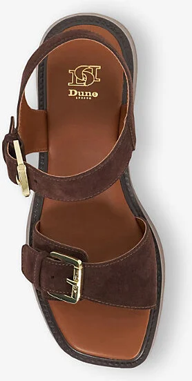 Womens Brown Suede Luno Suede Flatform Sandals Eur 39 / 6 Uk Women - Image 2