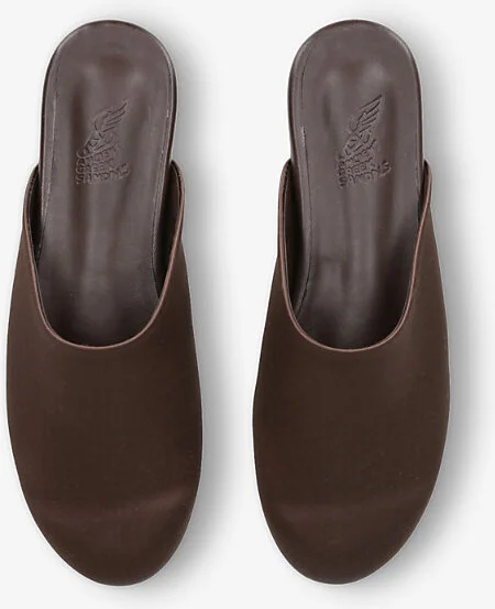 Womens Brown The Slipper Satin Slippers Eur 41 / 8 Uk Women - Image 2