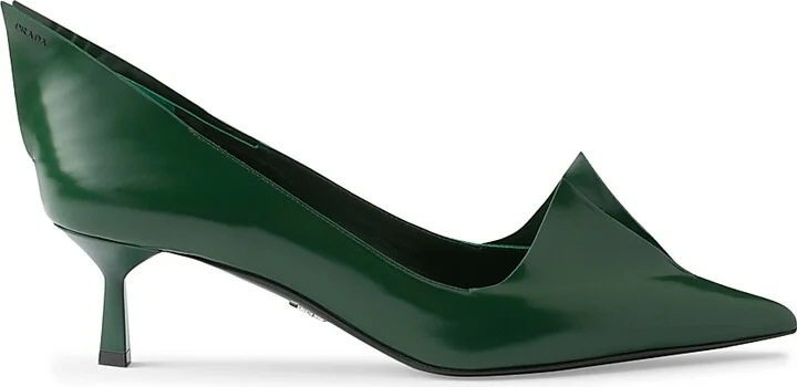 Women's Brushed 55MM Leather Pumps - Black - Size 7 - Image 11