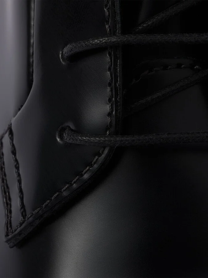 Women's Brushed Leather Ankle Boots - Black - Size 5 - Image 5