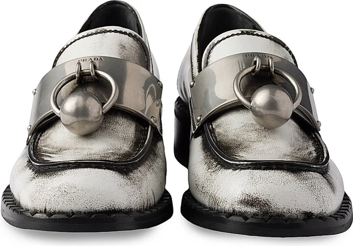 Women's Brushed Leather Loafers - Black - Size 9 - Image 9