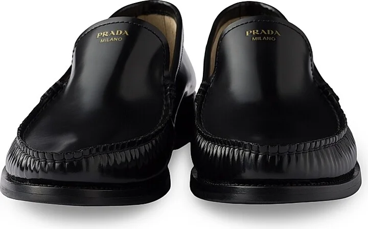 Women's Brushed Leather Loafers - Brown - Size 7 - Image 7