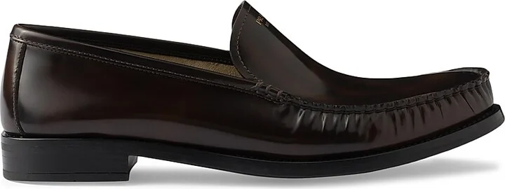 Women's Brushed Leather Loafers - Brown - Size 7
