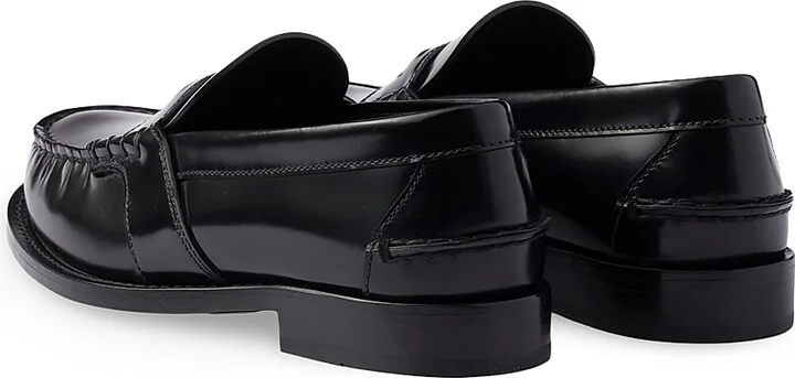 Women's Brushed Leather Loafers - Red - Size 7 - Image 6