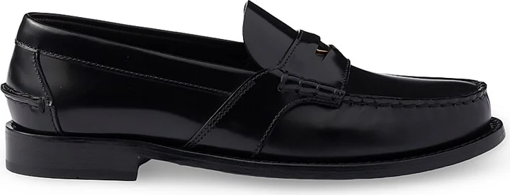 Women's Brushed Leather Loafers - Red - Size 7 - Image 9