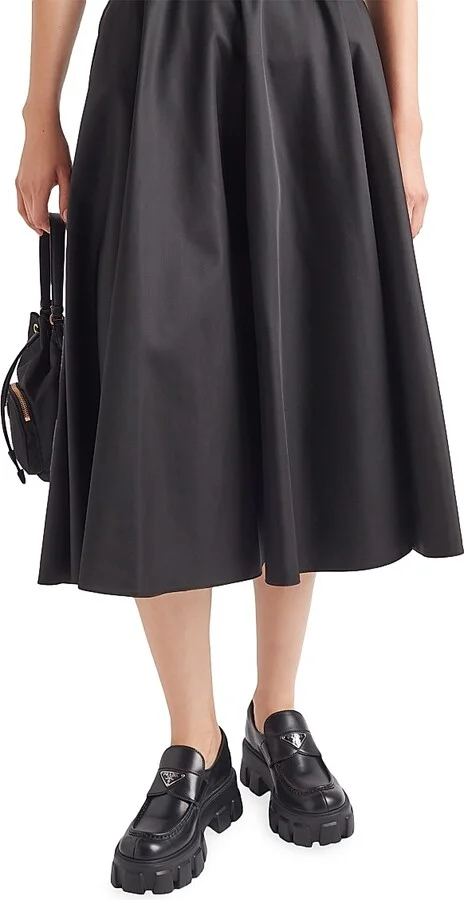 Women's Brushed Leather Monolith Loafers - Black - Size 6 - Image 2