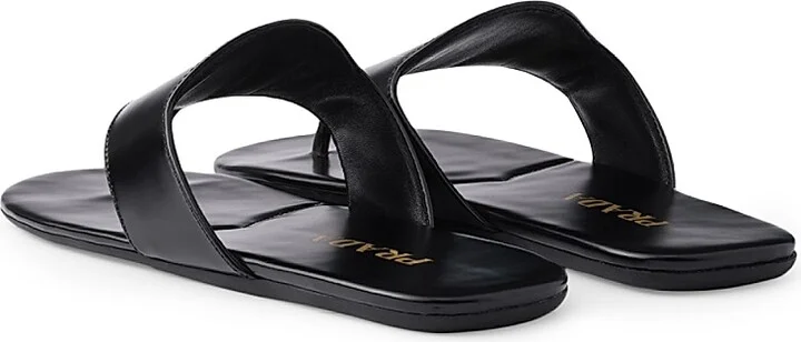 Women's Brushed Leather Thong Sandals - White - Size 5 - Image 6