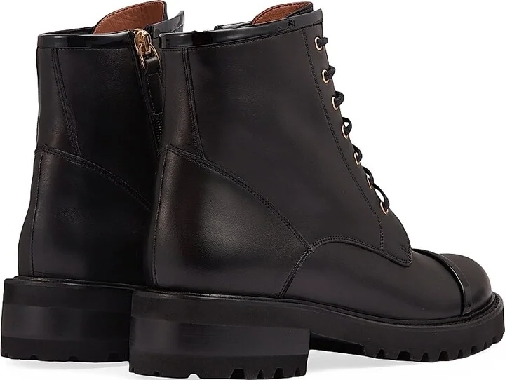 Women's Bryce Leather Boots - Black - Size 5.5 - Image 4