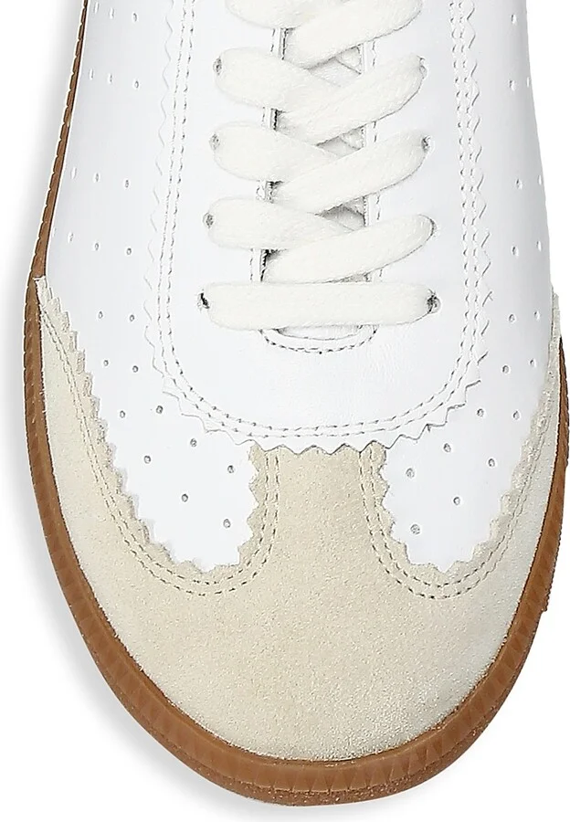 Women's Bryce Leather Sneakers - White - Size 5 - Image 4