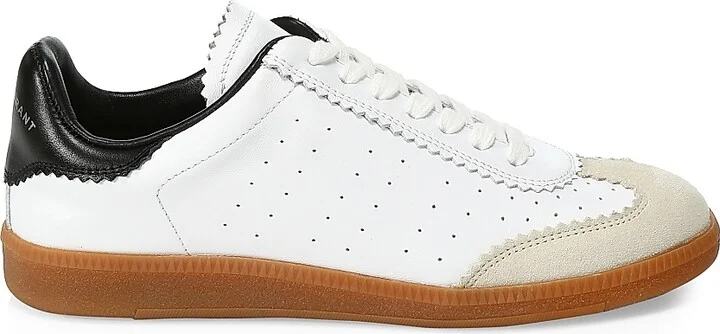 Women's Bryce Leather Sneakers - White - Size 5