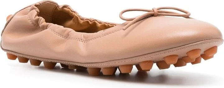 Women's Bubble Leather Ballet Flats - Image 4