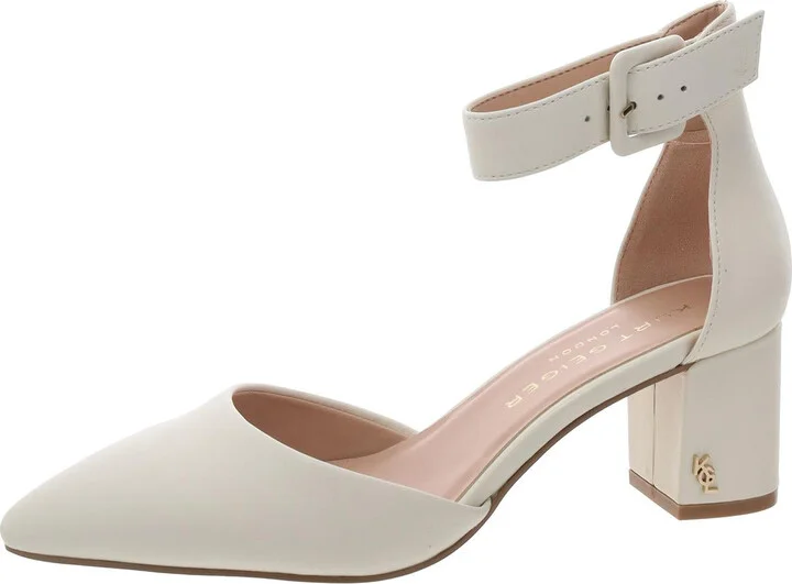Womens Buckle Leather Ankle Strap