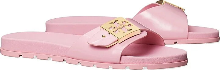 Women's Buckle Slides - Rosa Candy - Size 10 Sandals - Image 2