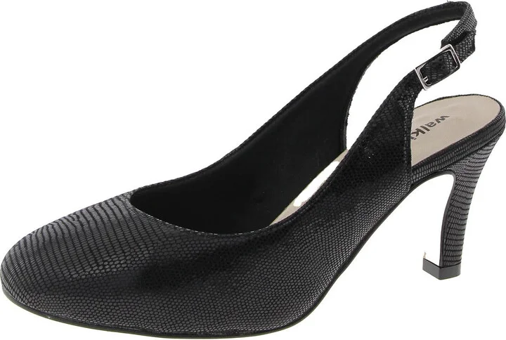 Womens Buckle Slingback Heels