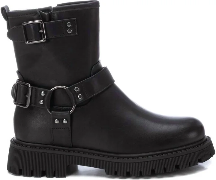 Women's Buckles Booties In Black