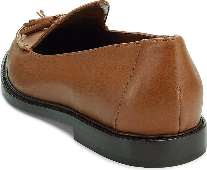 Women's Bucky Tassel Leather Loafers - Medium Brown - Size 6 - Image 3
