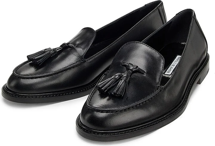 Women's Bucky Tassel Leather Loafers - Medium Brown - Size 6 - Image 7