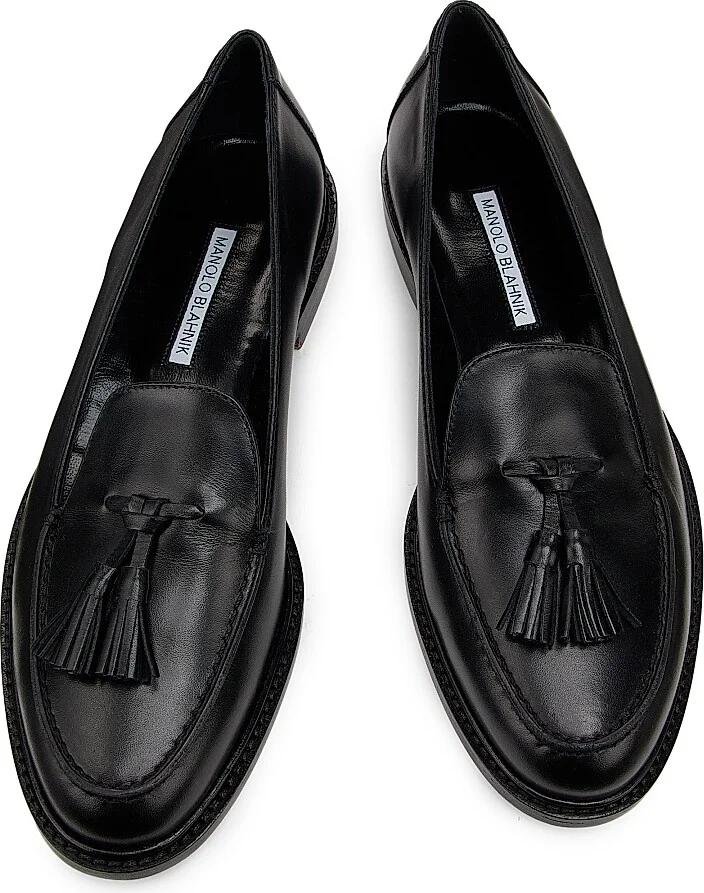 Women's Bucky Tassel Leather Loafers - Medium Brown - Size 6 - Image 9