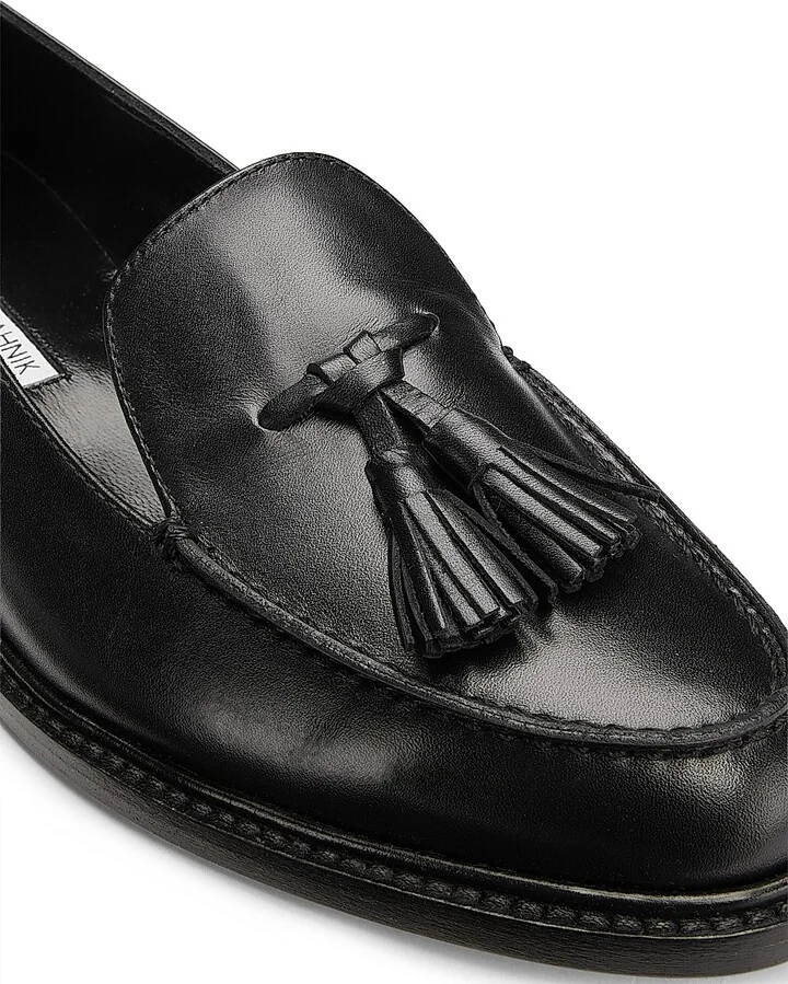 Women's Bucky Tassel Leather Loafers - Medium Brown - Size 6 - Image 10