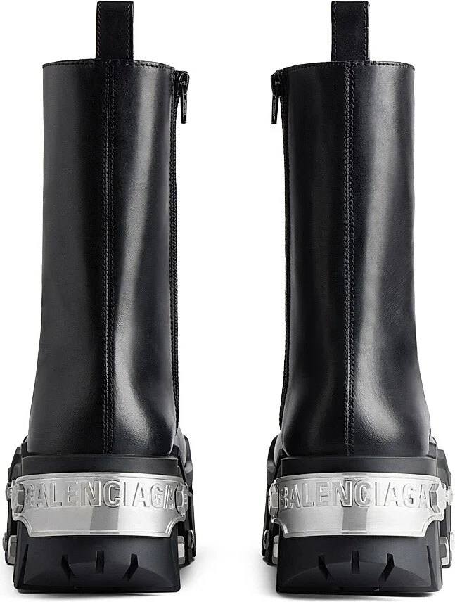 Women's Bulldozer Lace-Up Boots - Black - Size 5 - Image 3