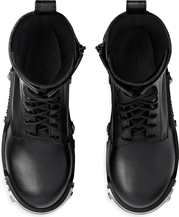 Women's Bulldozer Lace-Up Boots - Black - Size 5 - Image 5