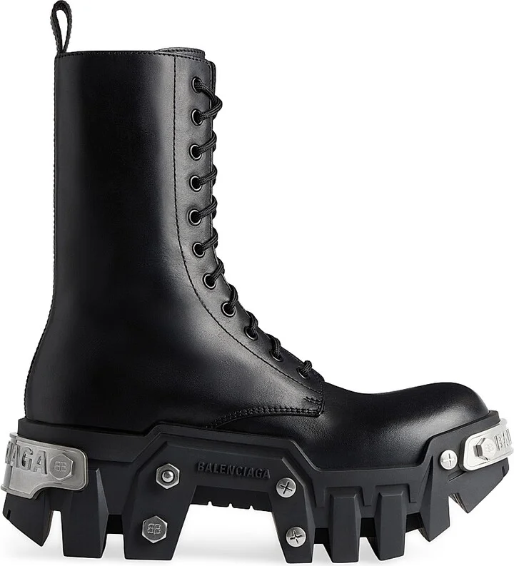 Women's Bulldozer Lace-Up Boots - Black - Size 5