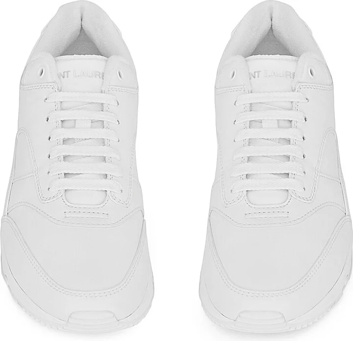 Women's Bump Sneakers in Smooth Leather - White - Size 5 - Image 2