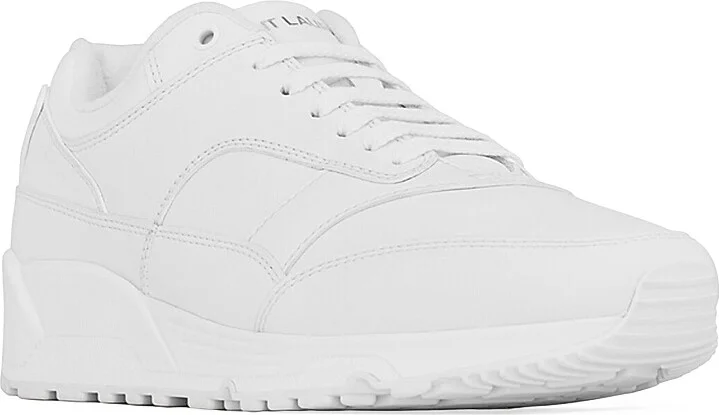 Women's Bump Sneakers in Smooth Leather - White - Size 5 - Image 4