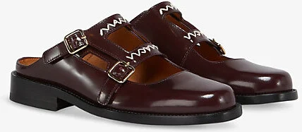 Womens Burgundy Bambi 3.0 Leather Loafers Eur 37 / 4 Uk Women - Image 2