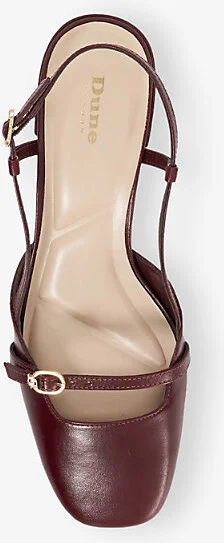 Womens Burgundy Leather Definition Leather Courts Eur 37 / 4 Uk Women - Image 2